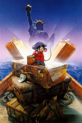An American Tail movie poster (1986) metal framed poster