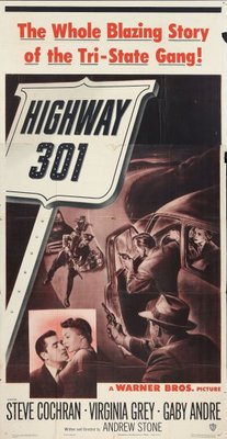 Highway 301 movie poster (1950) wooden framed poster