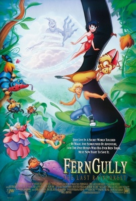 FernGully: The Last Rainforest movie poster (1992) wooden framed poster