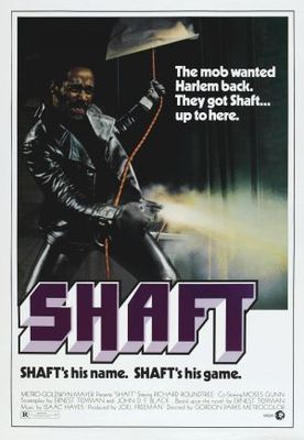 Shaft movie poster (1971) wood print