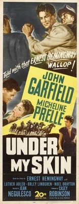 Under My Skin movie poster (1950) metal framed poster