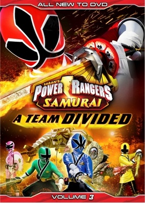 Power Rangers Samurai movie poster (2011) wood print