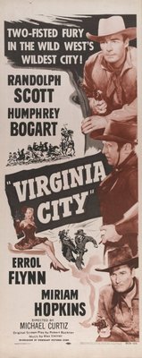 Virginia City movie poster (1940) metal framed poster