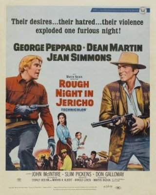 Rough Night in Jericho movie poster (1967) wooden framed poster