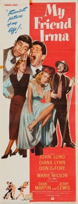 My Friend Irma movie poster (1949) wood print