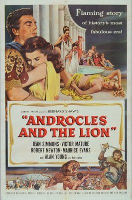 Androcles and the Lion movie poster (1952) wood print