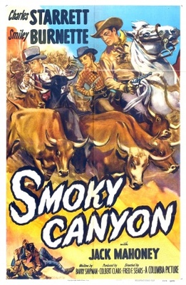 Smoky Canyon movie poster (1952) poster with hanger