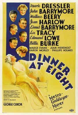 Dinner at Eight movie poster (1933) wooden framed poster