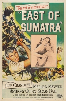 East of Sumatra movie poster (1953) wood print