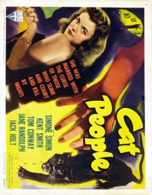 Cat People movie poster (1942) wooden framed poster