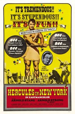 Hercules In New York movie poster (1970) t-shirt