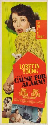 Cause for Alarm! movie poster (1951) metal framed poster