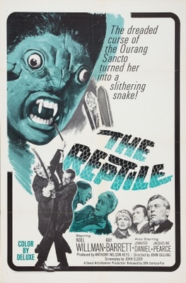 The Reptile movie poster (1966) wood print