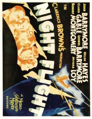 Night Flight movie poster (1933) wooden framed poster