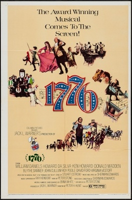 1776 movie poster (1972) metal framed poster