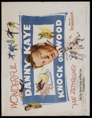 Knock on Wood movie poster (1954) wooden framed poster