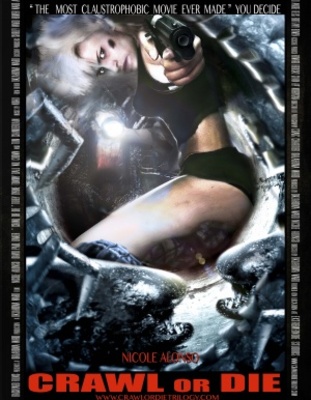 Crawl or Die movie poster (2014) metal framed poster