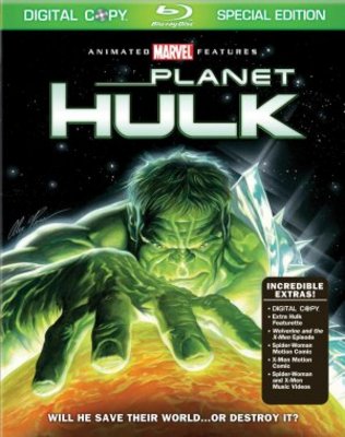 Planet Hulk movie poster (2010) wooden framed poster