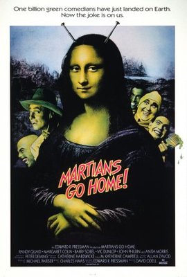 Martians Go Home movie poster (1990) pillow