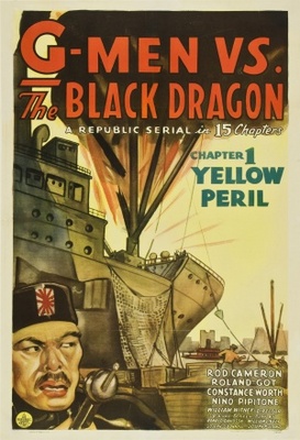 G-men vs. the Black Dragon movie poster (1943) wooden framed poster