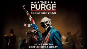 The Purge 3 movie poster (2016) wood print