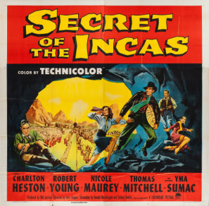 Secret of the Incas movie poster (1954) tote bag