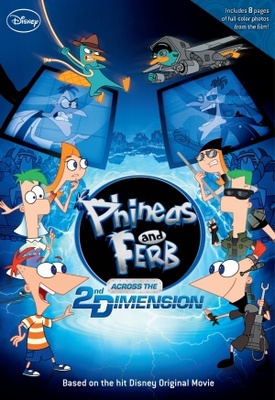 Phineas and Ferb: Across the Second Dimension movie poster (2011) wood print