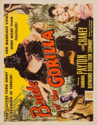 Bride of the Gorilla movie poster (1951) metal framed poster