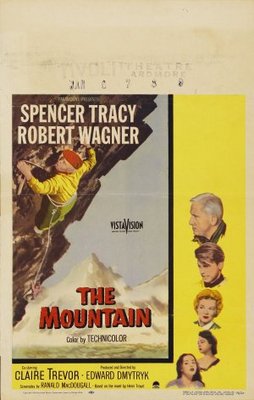 The Mountain movie poster (1956) pillow