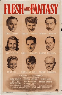 Flesh and Fantasy movie poster (1943) metal framed poster