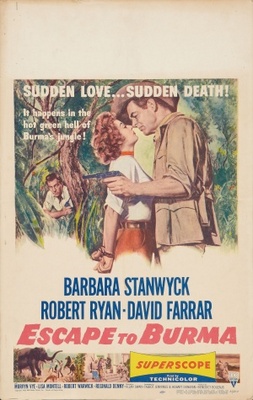 Escape to Burma movie poster (1955) t-shirt