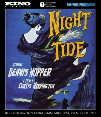 Night Tide movie poster (1961) wood print