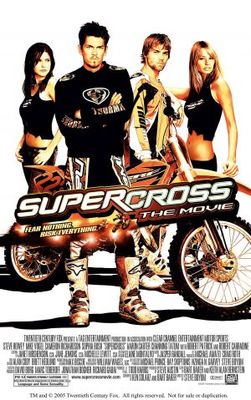 Supercross movie poster (2005) wood print