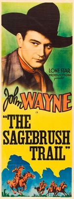 Sagebrush Trail movie poster (1933) wood print