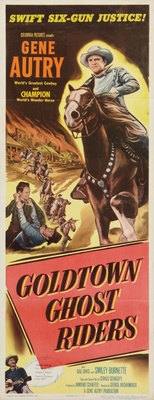 Goldtown Ghost Riders movie poster (1953) metal framed poster