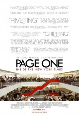 Page One: A Year Inside the New York Times movie poster (2011) sweatshirt