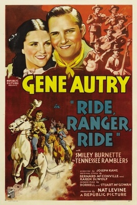 Ride Ranger Ride movie poster (1936) wood print