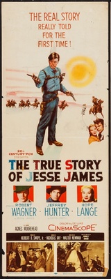 The True Story of Jesse James movie poster (1957) poster