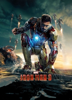 Iron Man 3 movie poster (2013) Stickers MOV_20eab248