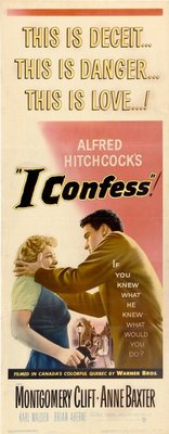 I Confess movie poster (1953) metal framed poster