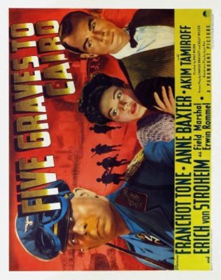 Five Graves to Cairo movie poster (1943) poster with hanger