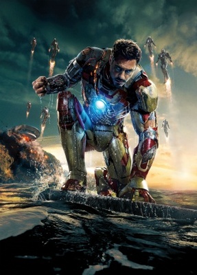 Iron Man 3 movie poster (2013) Stickers MOV_2113747d