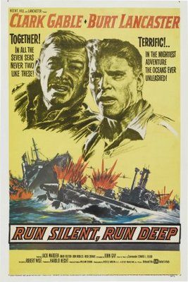 Run Silent Run Deep movie poster (1958) pillow