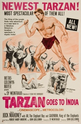Tarzan Goes to India movie poster (1962) poster with hanger