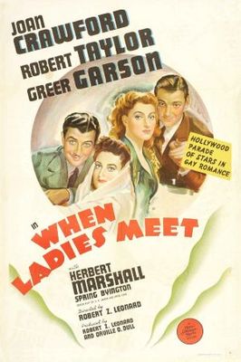 When Ladies Meet movie poster (1941) wood print