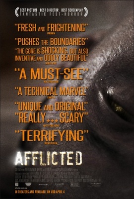 Afflicted movie poster (2013) poster with hanger