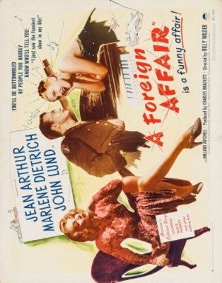 A Foreign Affair movie poster (1948) wooden framed poster