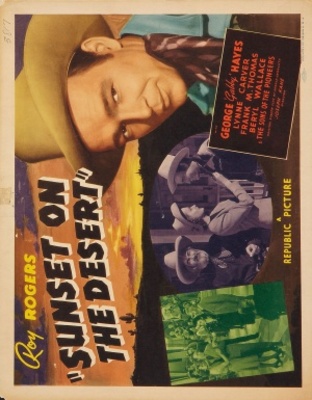 Sunset on the Desert movie poster (1942) pillow