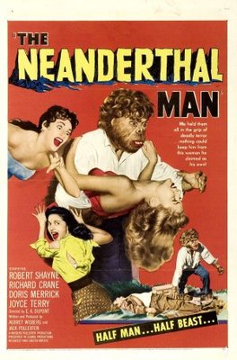 The Neanderthal Man movie poster (1953) pillow