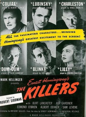 The Killers movie poster (1946) pillow